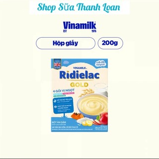 [HSD T6-2025] BỘT ĂN DẶM RIDIELAC GOLD 4 VỊ NGỌT - HỘP GIẤY 200G.