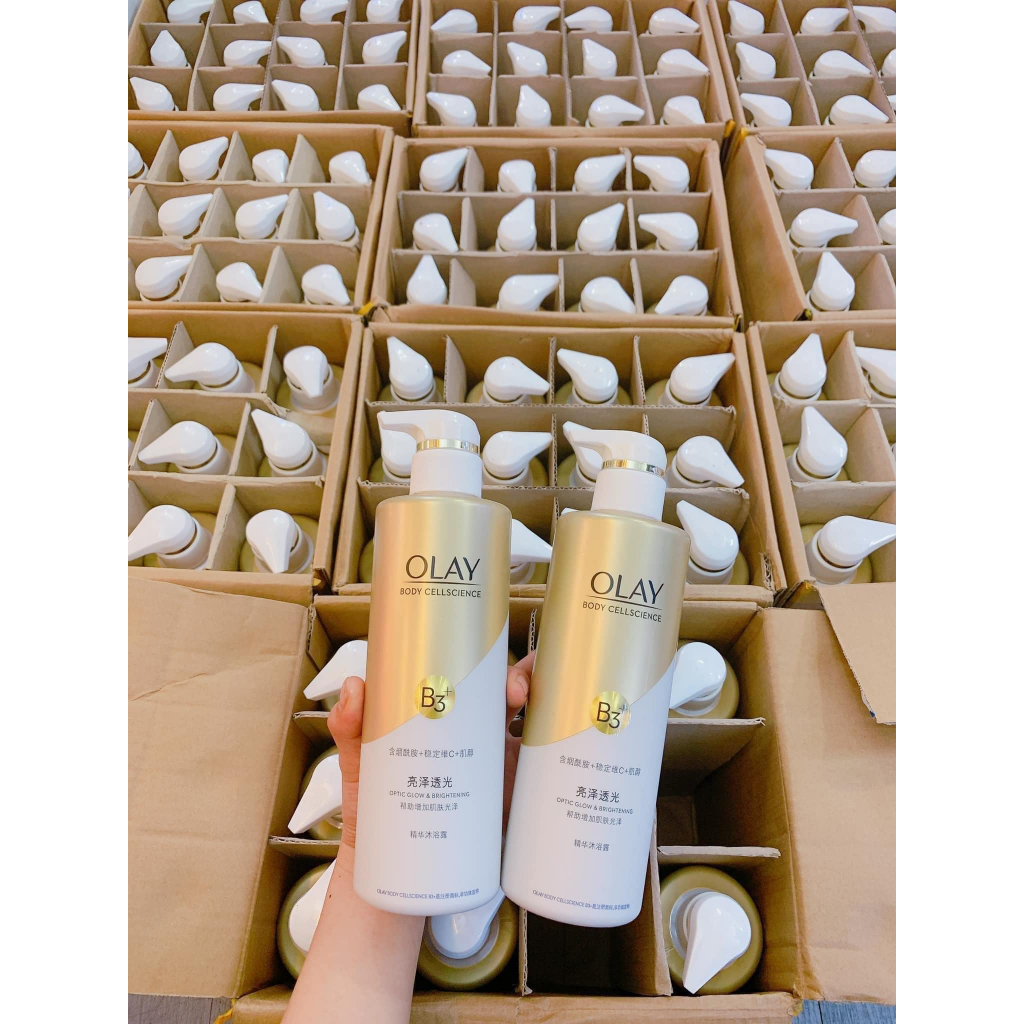 Sữa Tắm OLAY B3+Vitamin C Siêu Dưỡng Trắng Da Bản Trung 500ml