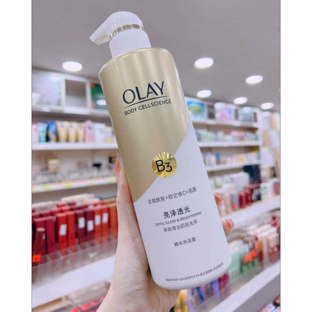 Sữa Tắm OLAY B3+Vitamin C Siêu Dưỡng Trắng Da Bản Trung 500ml