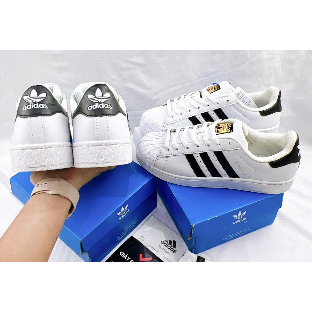 Giày Thể Thao Nam Nữ Quỳnh Như Sò SUPERSTAR Tem Vàng