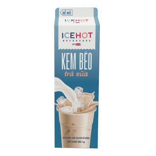 Kem béo trà sữa icehot hộp 1kg