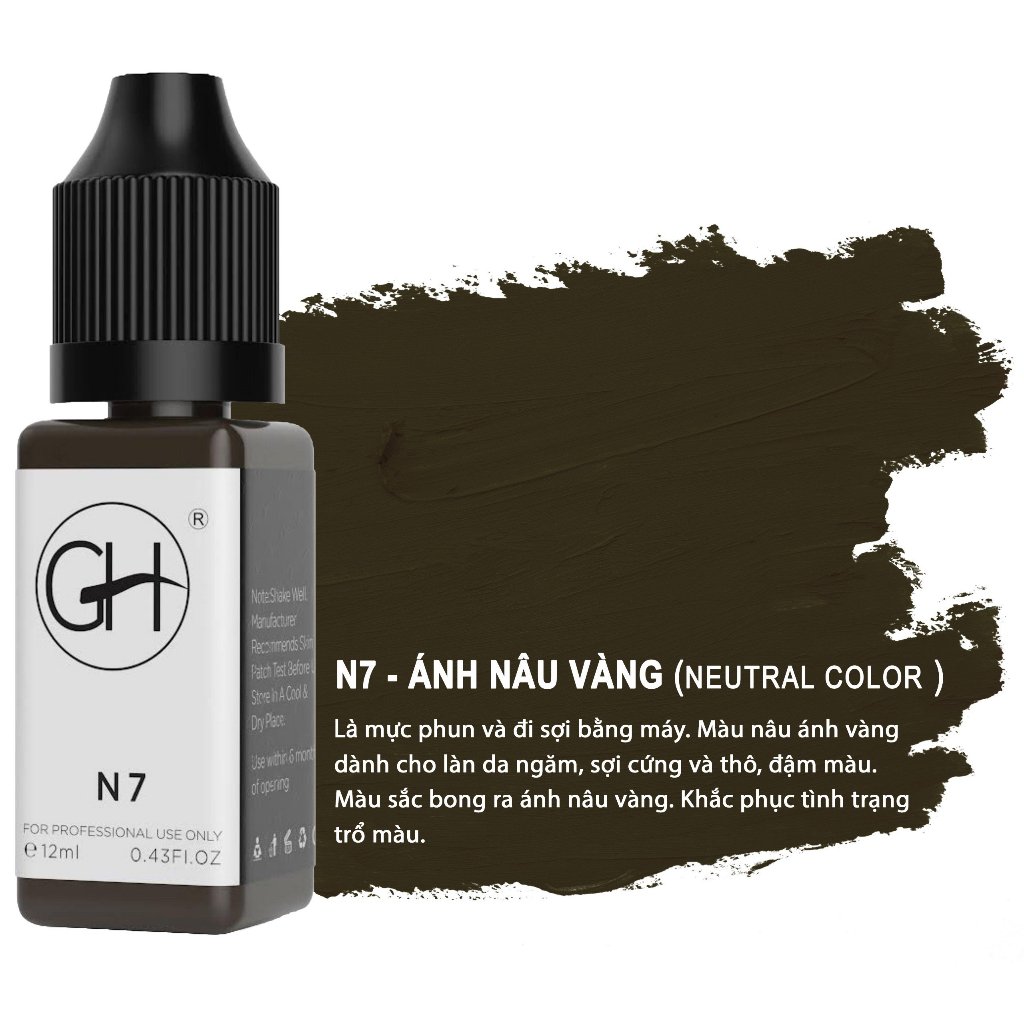 Mực phun xăm thẩm mỹ GH - N7