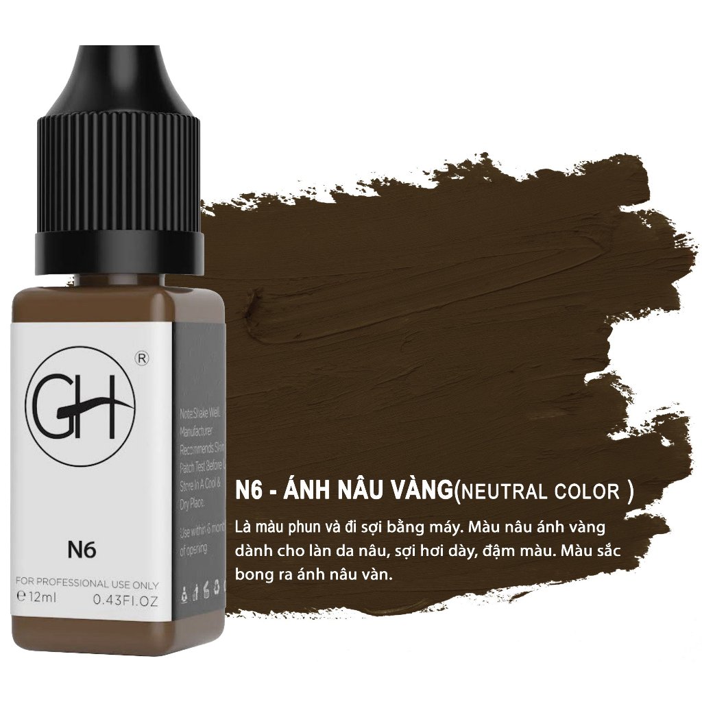 Mực phun xăm thẩm mỹ GH - N6