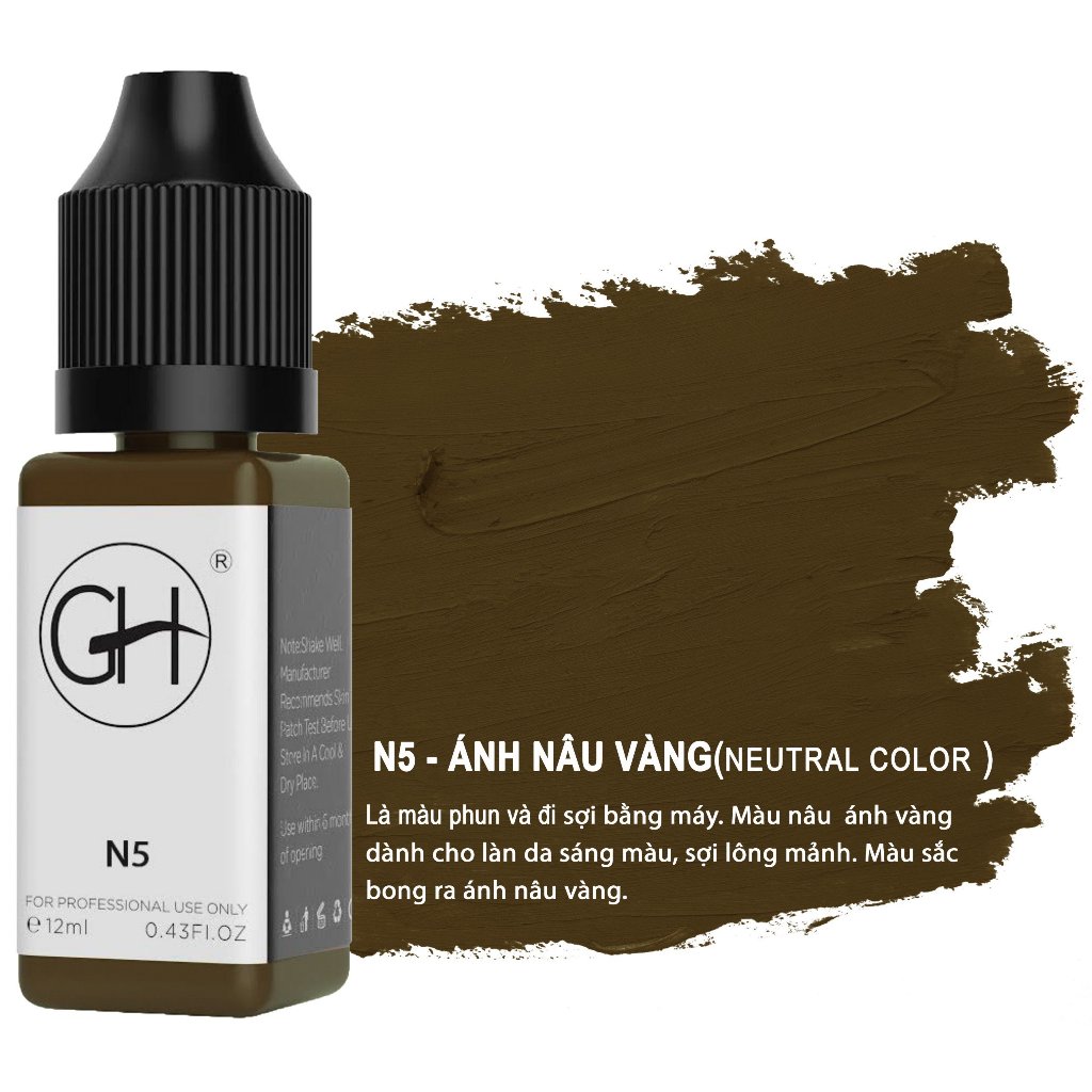 Mực phun xăm thẩm mỹ GH - N5
