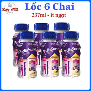[Date 7.2024] Lốc 6 chai Sữa Pediasure pha sẵn 237ml vani ít ngọt