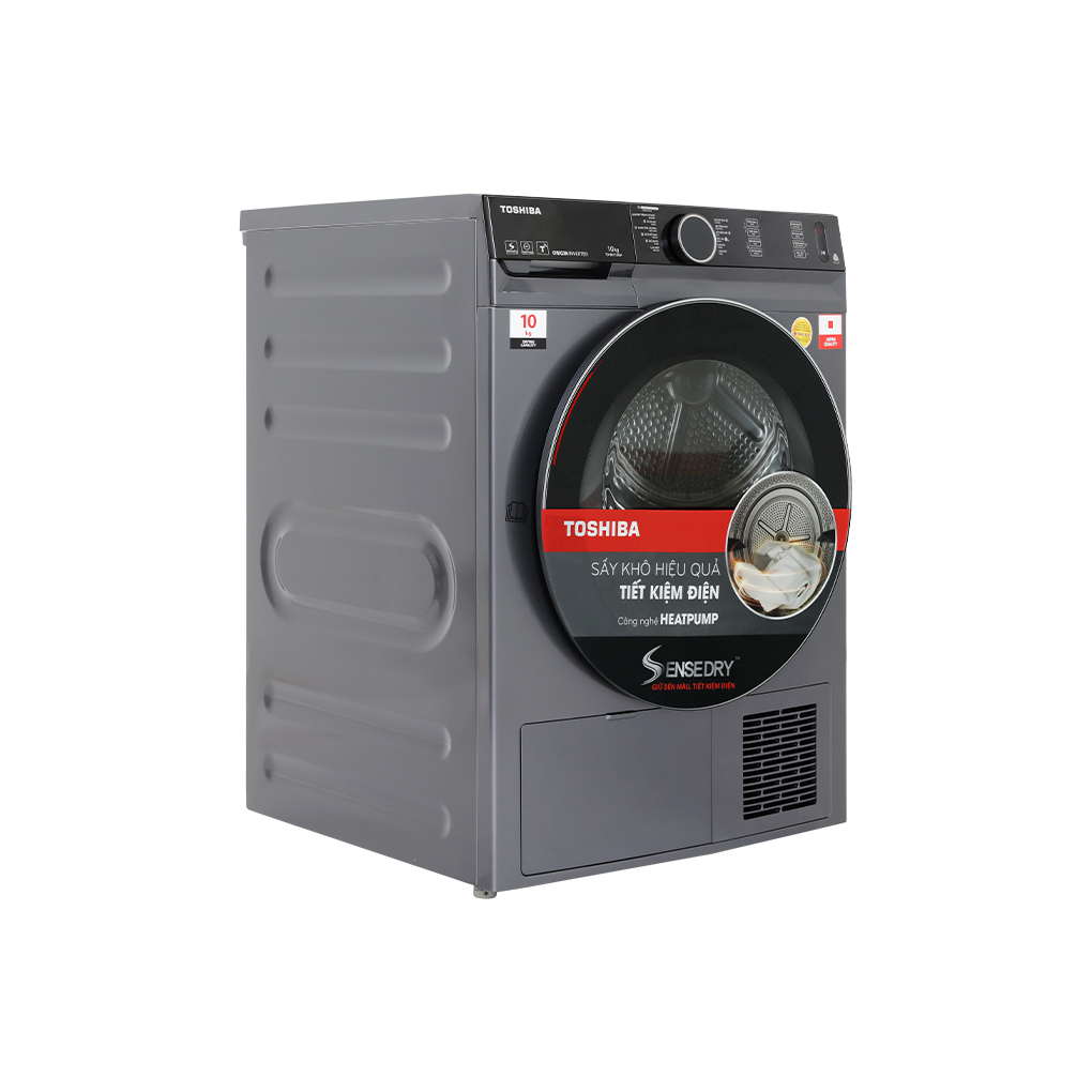 Máy sấy bơm nhiệt Toshiba 10 kg TD-BK110GHV CÔNG NGHỆ HEATPUMP