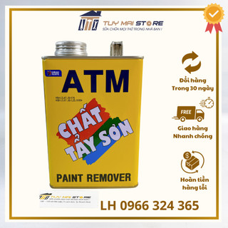 Chất tẩy sơn ATM, dung dịch tẩy sơn trên mọi chất liệu dung tích 875ml