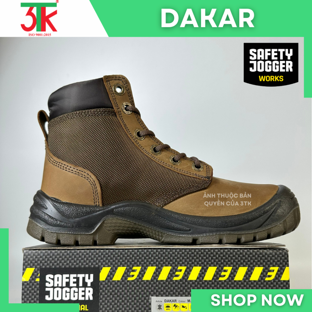 Giày bảo hộ Safety Jogger Dakar S3 Chống trơn trượt Chống tĩnh điện