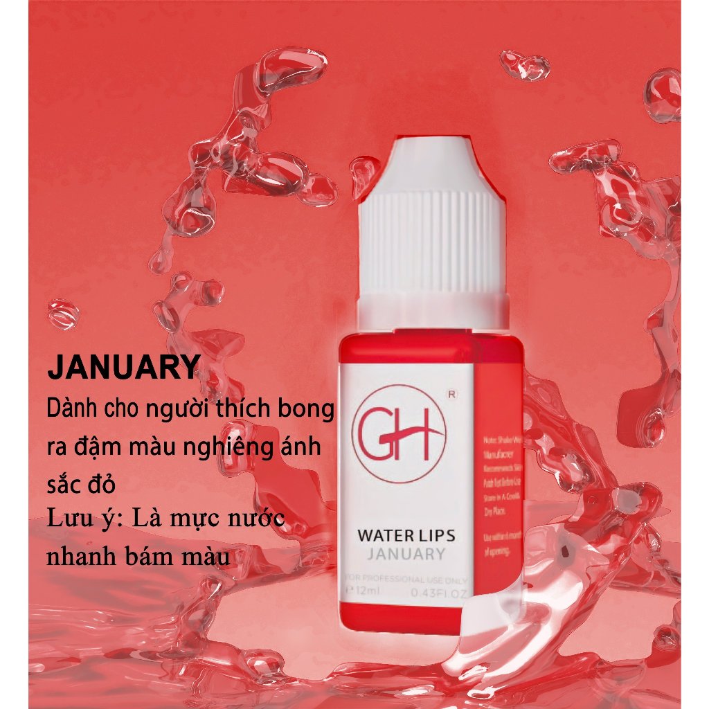 Mực phun môi thẩm mỹ GH - JANUARY