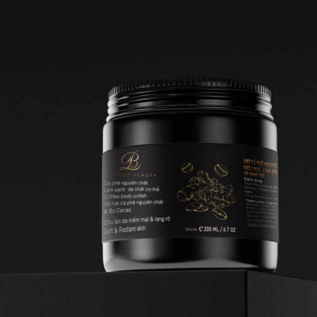 Tẩy da chết cơ thể cà phê Đắk Lắk Bảo Liên Perfect Beauty cho làn da mềm mại và rạng rỡ 200ml