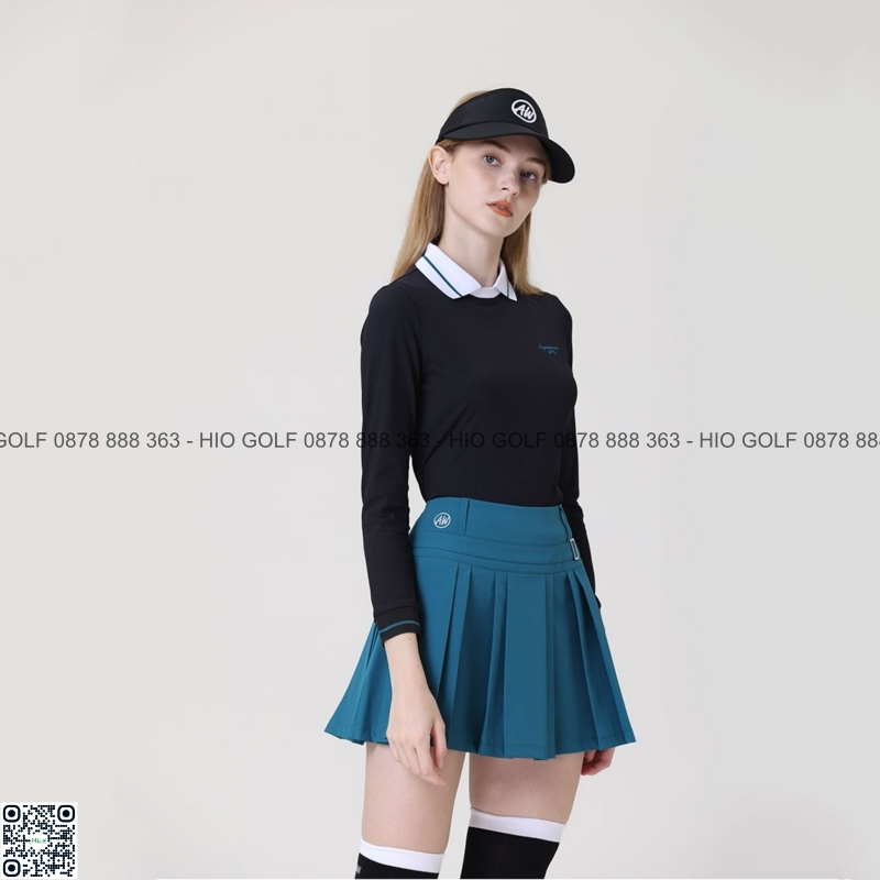 Set áo golf nữ, váy golf xếp ly Azureway  dài tay – CH520