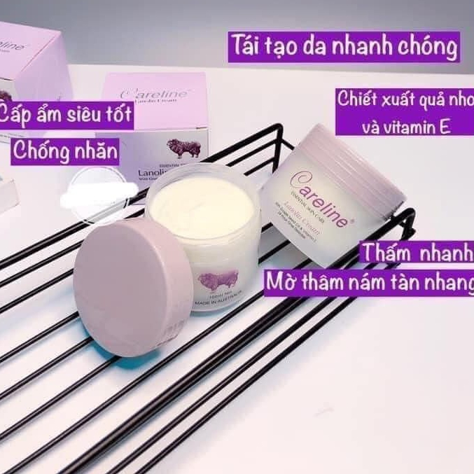 Kem dưỡng da Lanolin Cream Careline Úc