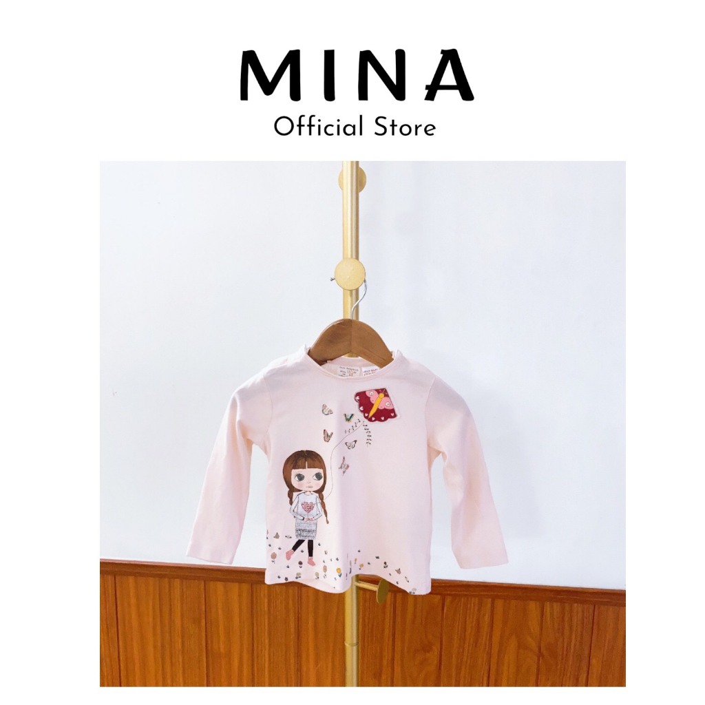 ÁO THUN BÉ GÁI ZARA - CẮT TAG, CHƯA MẶC - MỚI 100%