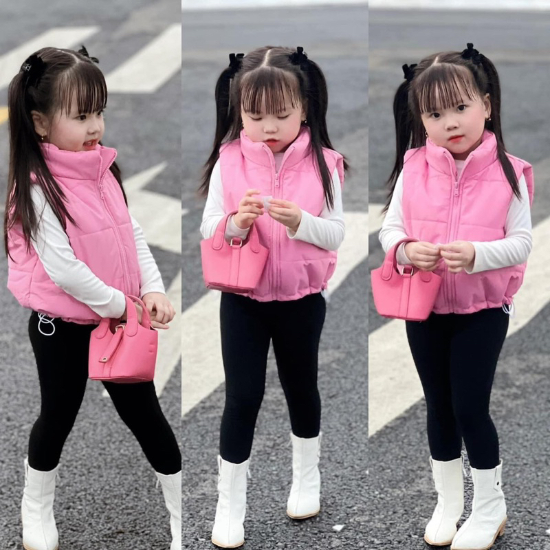 Áo thun cotton tay dài siêu đáng yêu cho bé gái