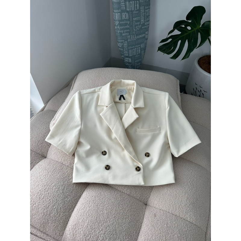 HIPU.VNXK - ÁO HD BLAZER CROPTOP TAY NGẮN.