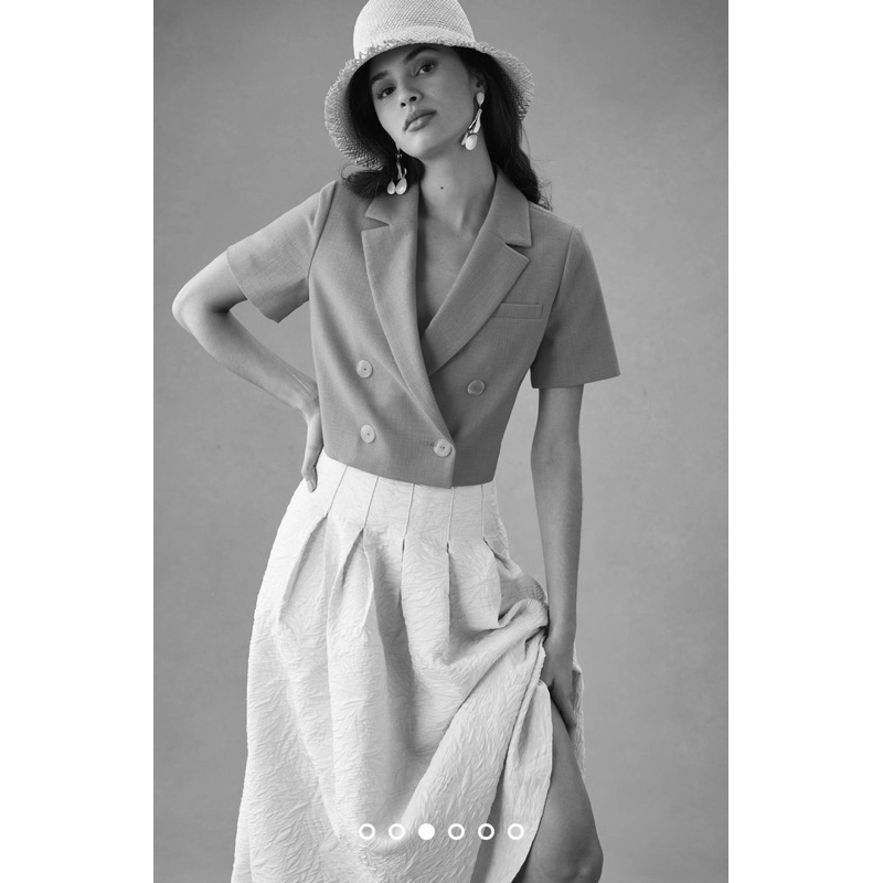 HIPU.VNXK - ÁO HD BLAZER CROPTOP TAY NGẮN.