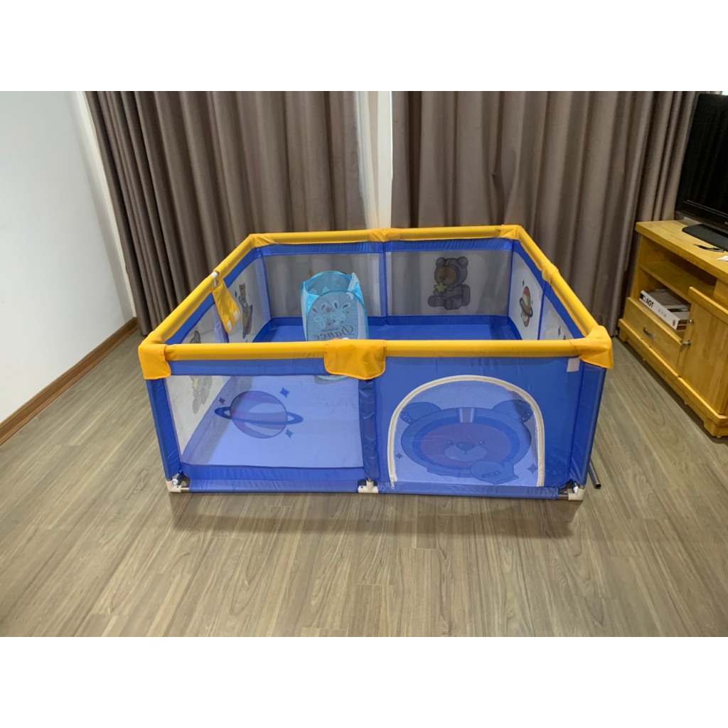 Quây bóng, quây cũi nhà bóng cho bé [Tặng 50 bóng nhựa holla 7 cm hoặc 100 quả bóng nhựa holla 5, 5cm + 2 vòng đồ chơi G