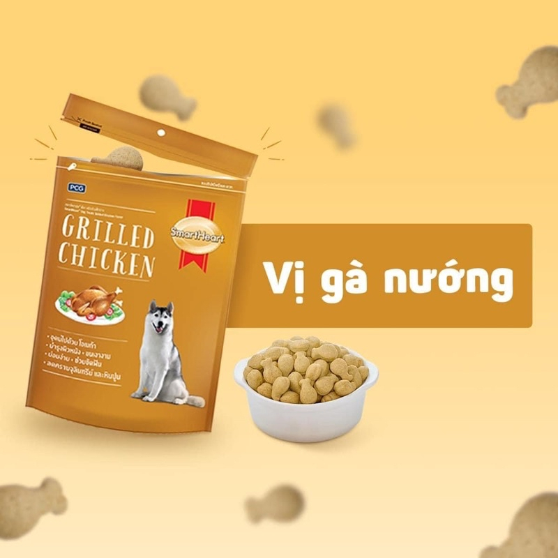 Súp Thưởng Cho Chó Smartheart - Bánh Thưởng Cho Chó À PetShop Giúp Làn Da Khỏe Mạnh, Bộ Lông Óng Mượt, Hệ Tiêu Hóa Tốt