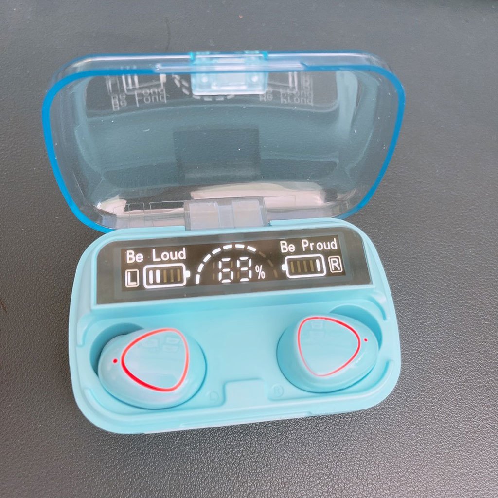 Tai nghe bluetooth M10 Pro thế hệ mới, bluetooth 6.0, chống nước IPX7, bass siêu trầm, màn hình led - Audio365