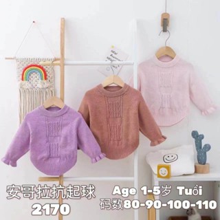 (Xả kho) Áo len mịn đẹp kiểu điệu đà Quảng Châu cho bé gái 6_15kg