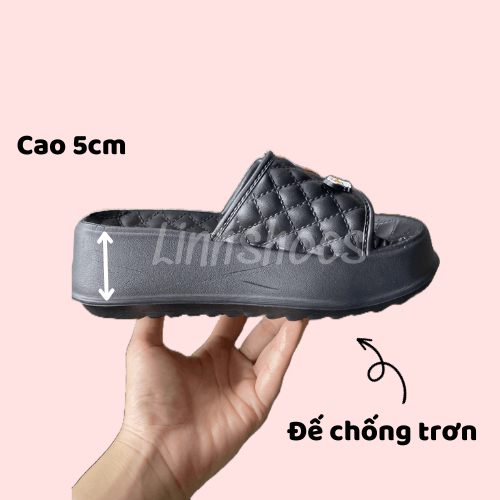 Dép gấu losto hồng Eva siêu êm nhẹ hottrend Mẫu Mới 2023