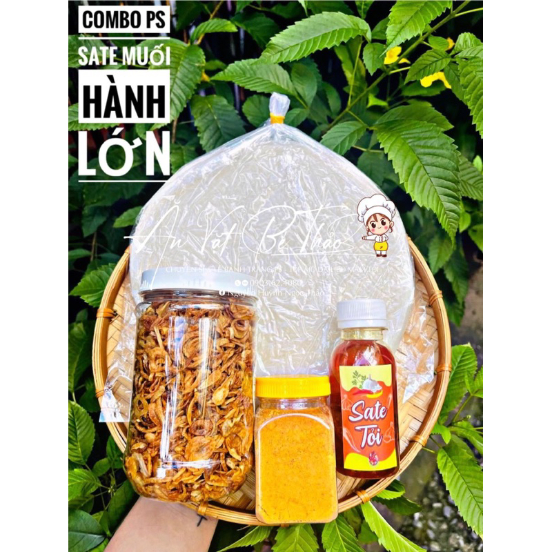COMBO PHƠI SƯƠNG SATE MUỐI NHUYỄN HÀNH LỚN