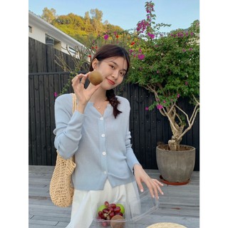 ÁO KHOÁC CARDIGAN LEN MỎNG CỔ TIM CÚC DỌC THỜI TRANG THU ĐÔNG DU XUÂN chống nắng du lịch biển mùa hè Hiva Cloth