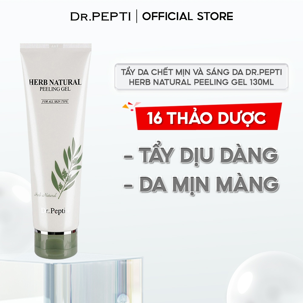 Tẩy Da Chết Mịn Và Sáng Da Dr.Pepti Herb Natural Peeling Gel 130ml