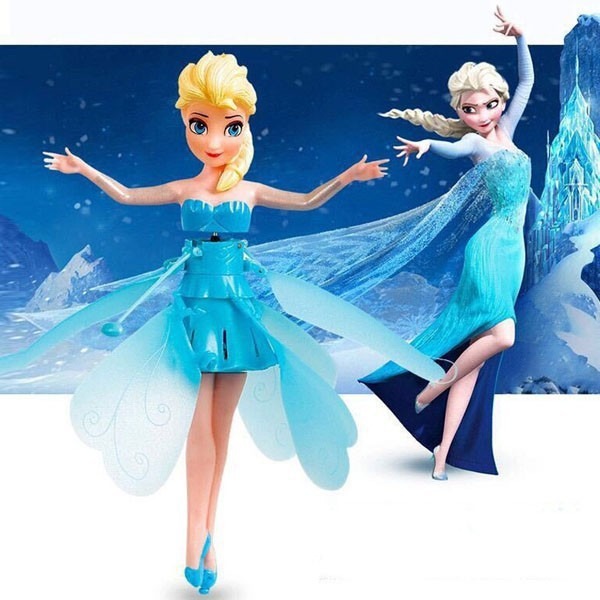 Đồ Chơi Búp Bê Bay Cảm Ứng Phát Sáng Elsa Hot, Đồ Chơi Cảm Ứng Đặt Tay Lên Là Bay