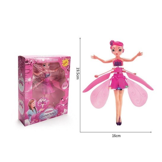 Đồ Chơi Búp Bê Bay Cảm Ứng Phát Sáng Elsa Hot, Đồ Chơi Cảm Ứng Đặt Tay Lên Là Bay