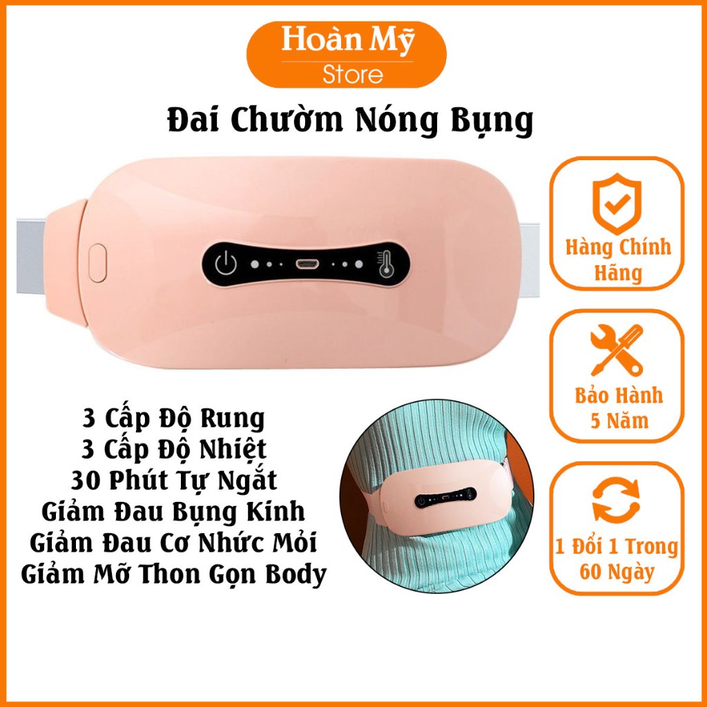 Máy Chườm Massage Bụng Kinh, Túi Chườm Nóng Bụng, Đai Mát Xa Giảm Mỡ