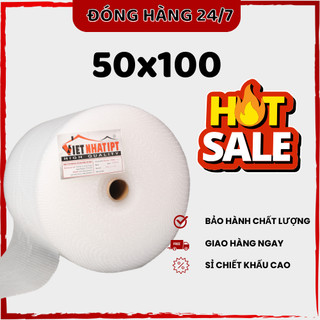 50cmx100m 🔥 FREESHIP🔥 Xốp hơi, xốp nổ đóng hàng, xốp chống sốc bọc hàng dễ vỡ, đóng hàng