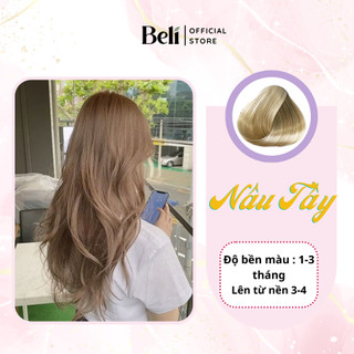 Thuốc Nhuộm Tóc Màu NÂU TÂY ÁNH KIM Không Tẩy -Beli Official Store