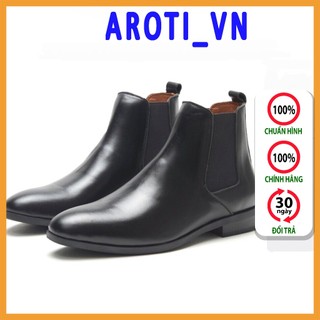Giày boots nam Chelsea Boots Classic đế khâu-CB548 nhám sp13