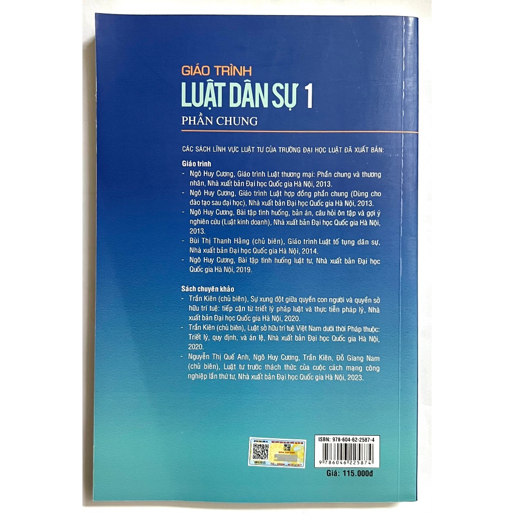 Sách Giáo Trình Luật Dân Sự 1