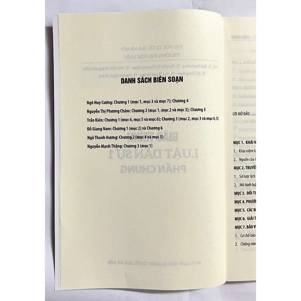 Sách Giáo Trình Luật Dân Sự 1
