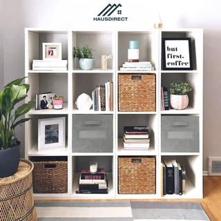 Giá kệ tổ ong đựng sách vở, đồ chơi HAUSDIRECT để đồ đa năng bằng gỗ MDF 2 3 4 tầng giá rẻ cho học sinh, sinh viên - D12