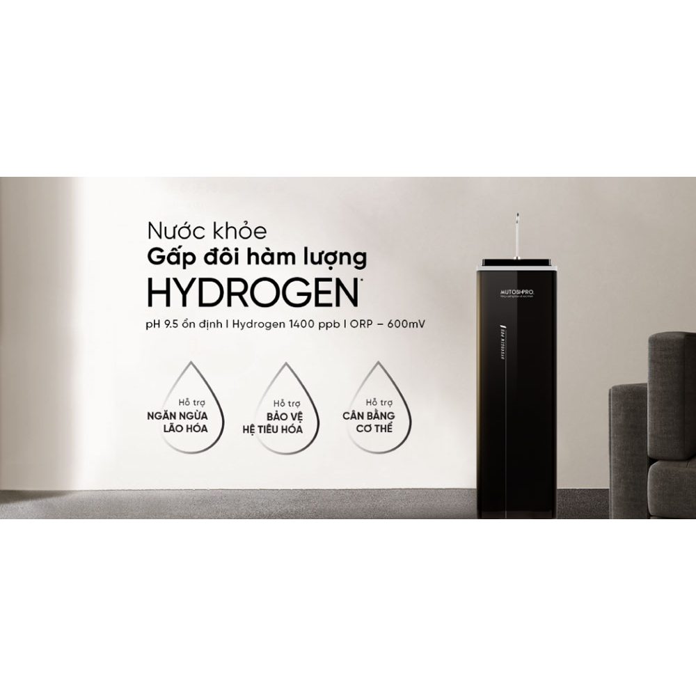 Máy lọc nước Hydrogen Pro Ion Kiềm Mutosi MP-F081-H3