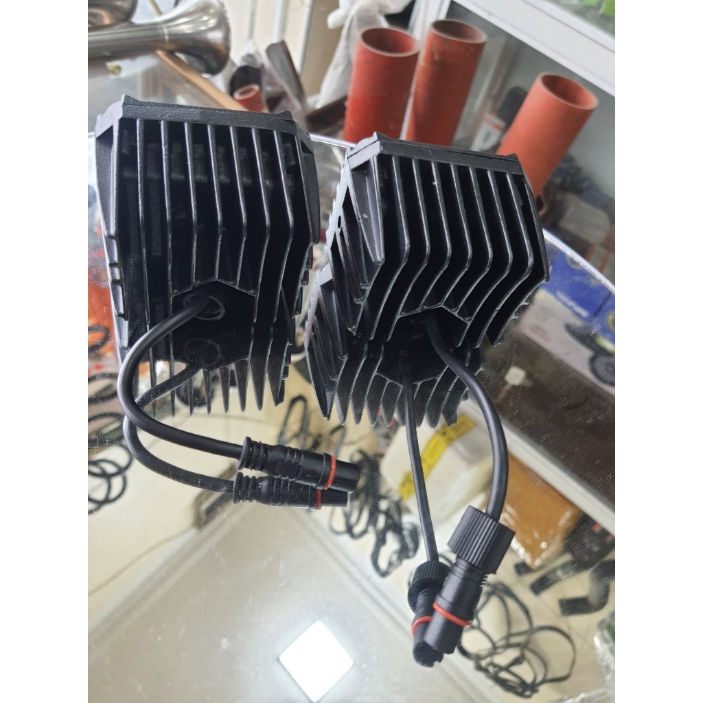 2 Đèn Bi led Vuông siêu sáng chất lượng cao 12v-80v dùng cho các dòng xe