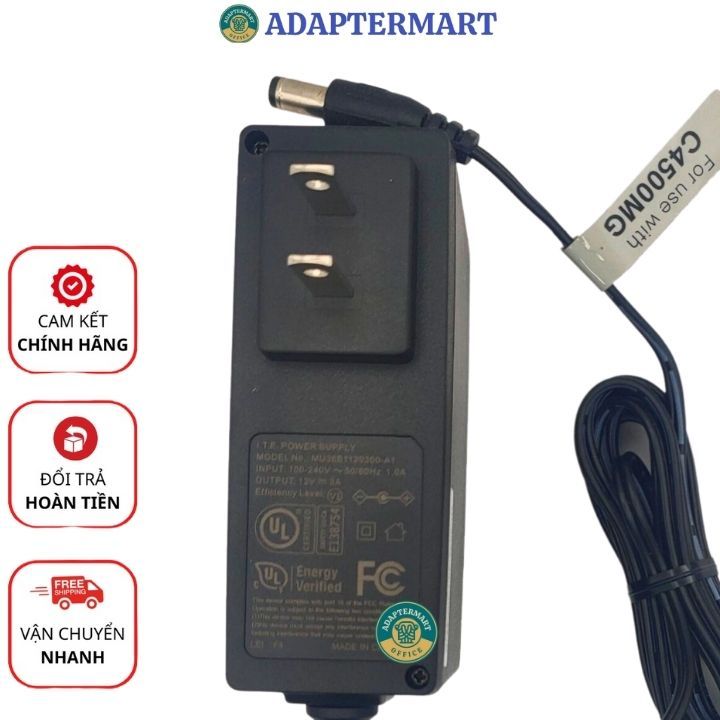 Adapter nguồn màn hình Viewsonic 12v 3a 4a 5a zin xịn