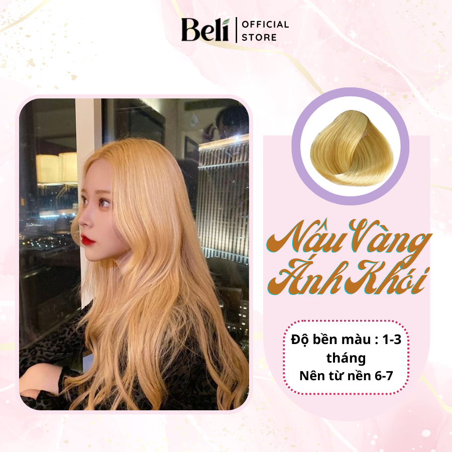 Thuốc Nhuộm Tóc Koolpro NÂU VÀNG ÁNH KHÓI Không Tẩy 100g - Beli Official Store