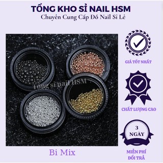 Hũ bi mix size trang trí móng nail - tổng kho nail hsm