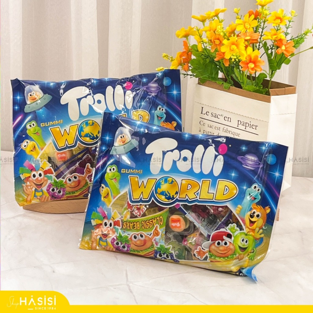 Kẹo Dẻo Trái Cây Thập Cẩm TROLLI - Gummi World 230g