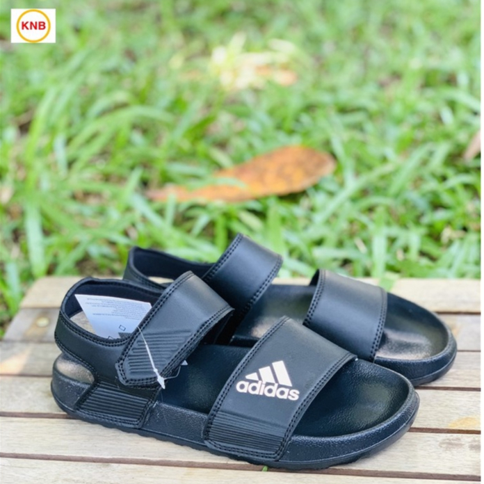 Giày Sandal -FREESHIP- Dép Sandal nam nữ , Quai hậu bền đẹp đế bằng siêu nhẹ, DAS màu đen