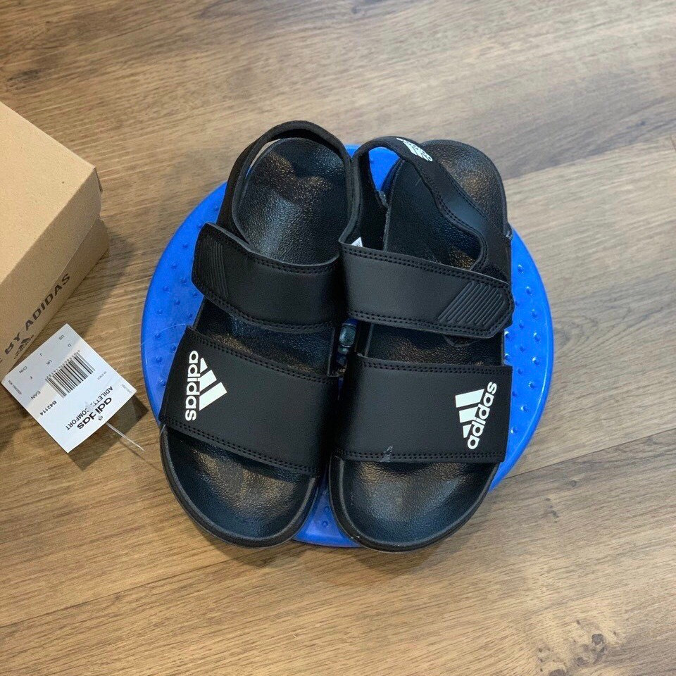 Giày Sandal -FREESHIP- Dép Sandal nam nữ , Quai hậu bền đẹp đế bằng siêu nhẹ, DAS màu đen
