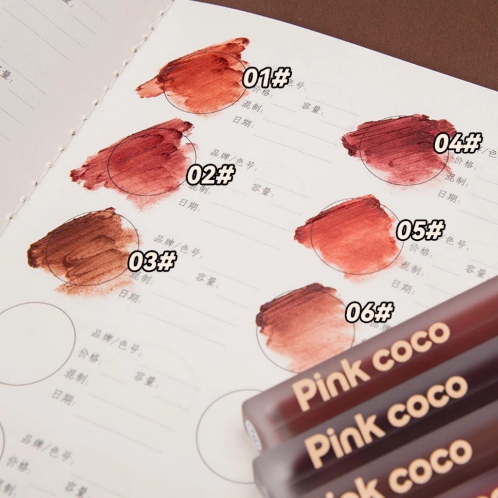 Son Kem Lì Pink Coco Mềm Mịn Môi Không Dính Cốc Không Dễ Phai