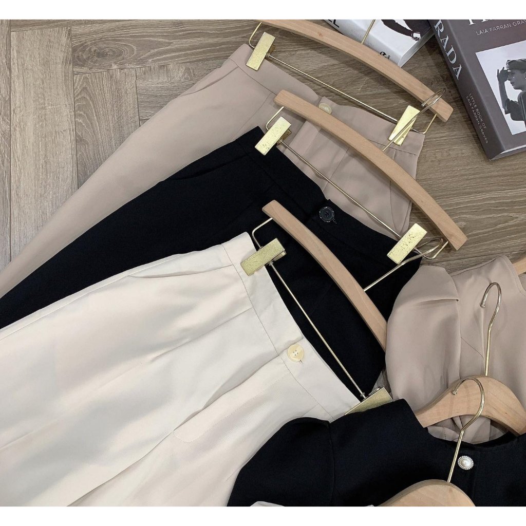 Quần Áo Bigsize Mập Fashion Áo Kiểu Bigsize Áo Vest Cổ Tròn Quần Tây Ống Đứng Thiết Kế Thanh Lịch Nàng Diện Đi Làm Xinh