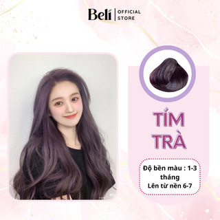 Thuốc Nhuộm Tóc  Màu TÍM TRÀ Không Tẩy 100g -Beli Official Store