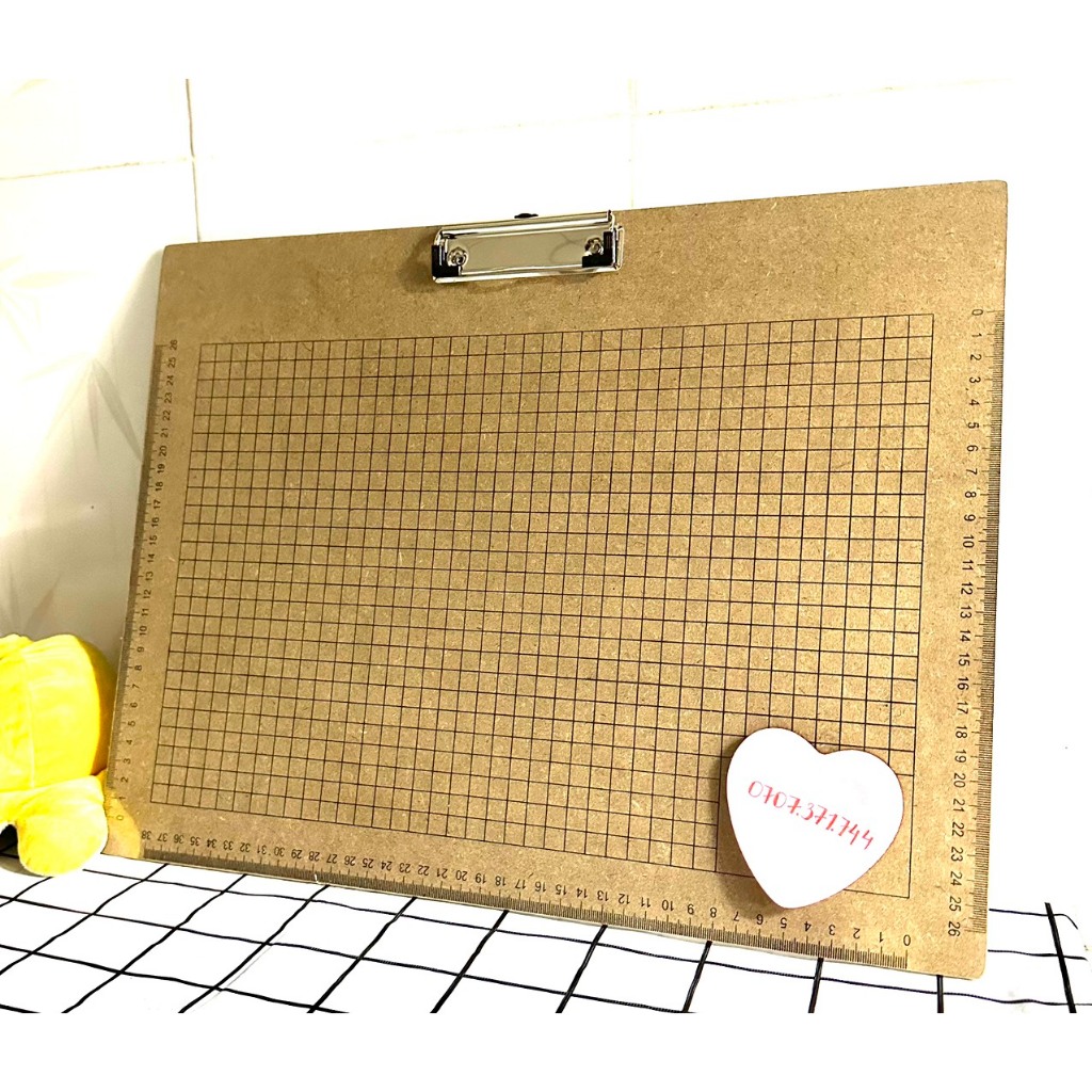 Bìa Kẹp Bìa Trình Ký A3 Gỗ Ngang Có Màng Co Chống Thấm Nước Hàng Dày 4mm