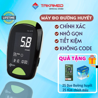 Máy Đo Đường Huyết URIGHT TD-4279 Chính Hãng Men Que GDH-FAD (25 Que và 25 Kim)